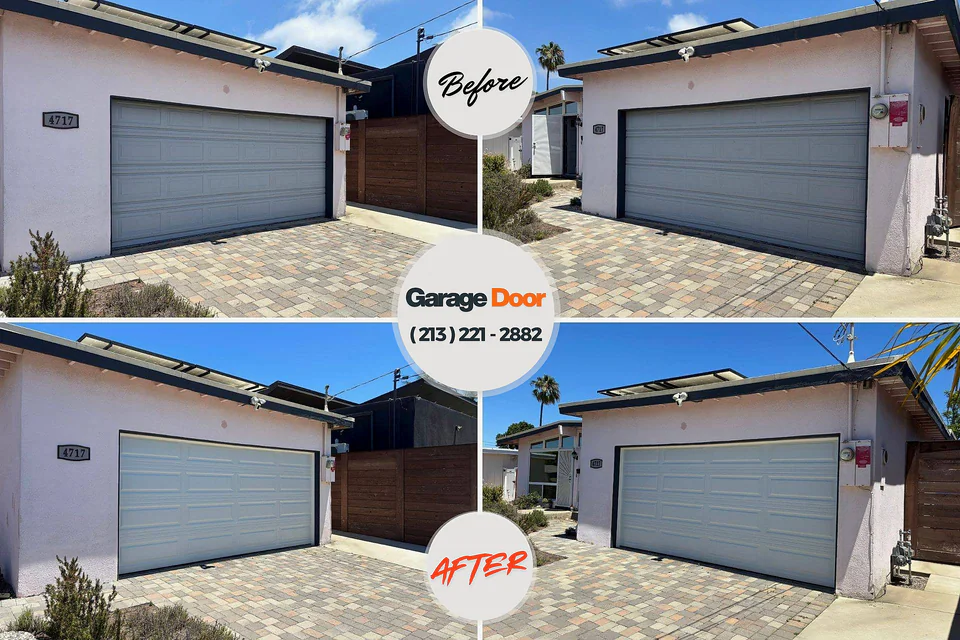 Before and after: garage door repair Craigsville, WV